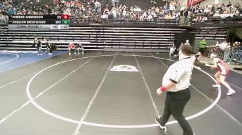 6A 125 lbs Cons. Round 1 - Josslyn Westwood, Riverton vs Kimber Anderson, Cedar Valley