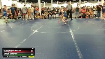 84 lbs Round 3 (4 Team) - Jonathan Toriello, CTWHALES vs Jaxon Kraemer, Vougar`s Honors