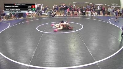 113 lbs Cons. Round 4 - Dayton Izenson, Beaverton vs Danner Becker, Enumclaw