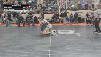 145_B lbs Consi Of 16 #2 - Cael Smith, Hughesville vs Reese Norley, Upper Perkiomen