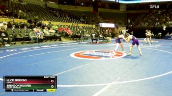 126 Class 1 lbs Champ. Round 1 - Huck Simmons, Priory vs Brendon Hoover, South Harrison