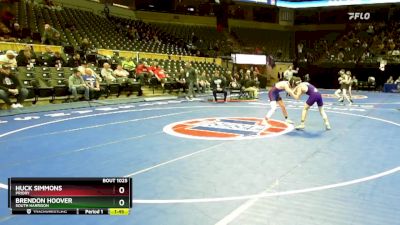 126 Class 1 lbs Champ. Round 1 - Huck Simmons, Priory vs Brendon Hoover, South Harrison