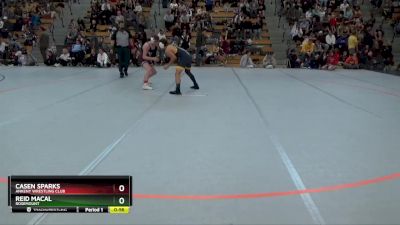 130 lbs Cons. Round 1 - Casen Sparks, Ankeny Wrestling Club vs Reid Macal, Rosemount