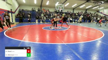 145 lbs Semifinal - Anya Reed, Union Girls JH vs Aspen Atkinson, Perry Girls Wrestling Club