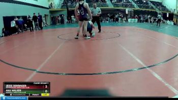 160 lbs Champ. Round 3 - Jesse Derringer, Brownsburg Wrestling Club vs Max Walker, Norwell Wrestling Club