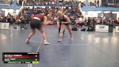 152 lbs Quarterfinal - Elise Twait, Meridian vs Settelly Roberts, Star Valley