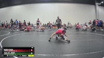62 lbs Round 7 (10 Team) - Alex Icaza, Georgia United Blue vs Max St. John, Missouri Outlaws
