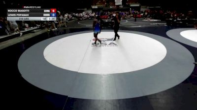 215 lbs Rocco Biasotti, SCVWA - Santa Clara Valley Wrestling Association vs Lewis Fofanah, SDIKWA - San Diego-Imperial Kids Wrestling Association
