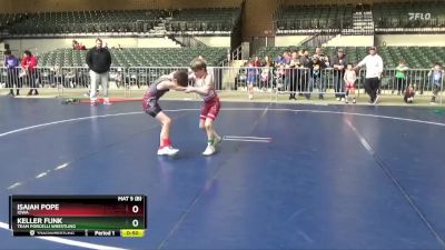 70 lbs Round 2 - Isaiah Pope, Iowa vs Keller Funk, Team Porcelli Wrestling