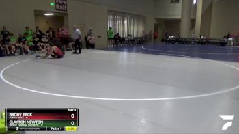 106 lbs Round 3 (6 Team) - Clayton Newton, BHWC/ Florida Supreme vs Brody Peck, Funky Boyz