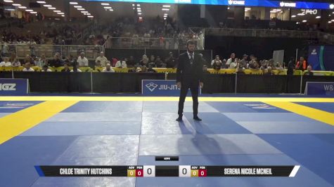 Chloe Trinity Hutchins vs Serena Nicole McNeil 2025 Pan Kids Jiu-Jitsu IBJJF Championship