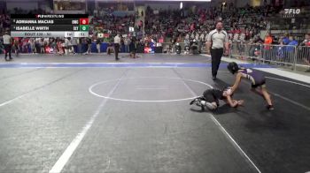 50 lbs Quarterfinal - Isabelle Wirth, Slyfox vs Adrianna Macias, Oakley Wrestling Club