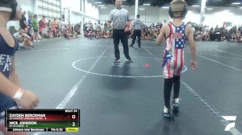 52 lbs Round 6 (8 Team) - Brock Barber, U2 Upstate Uprising White vs Sawyer Oakes, PA Alliance