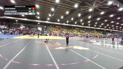 75 lbs Cons. Semi - Craig Berens, Shepherd Wrestling Club vs Gage Edgar, Redfield Youth Wrestling