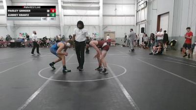 60-70 lbs Round 1 - Paisley Grinder, SMWC Wolfpack vs Aubrey Krantz, Slick Chicks