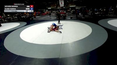 110 lbs Jayleen Quenga, CVWA - Central Valley Wrestling Association vs Alana Garcia, SDIKWA - San Diego-Imperial Kids Wrestling Association