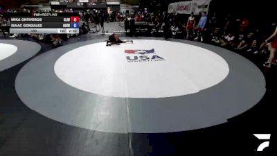 150 lbs Mika Ontiveros, SJWA - San Joaquin Wrestling Association vs Isaac Gonzalez, OCWA - Orange County Wrestling Association