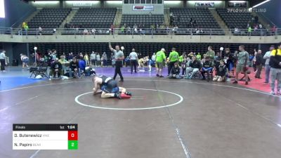 128 lbs Final - David Butenewicz, Vineland vs Nicholas Papiro, Bear