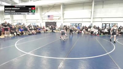 92 lbs Finals (8 Team) - Brock Gale, Idaho 1 vs Boston Brindley, Utah Black
