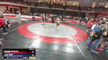 120 lbs Quarterfinal - Tanner Barlow, Oklahoma vs Jace Reed, Mustang High School Wrestling