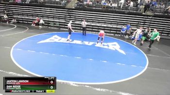 123 lbs Cons. Round 3 - Jaxton Lawson, Mountain View vs Sam Ridge, Pleasant Grove