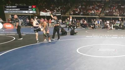 D 1 138 lbs 3rd Place Match - Dylan Eppinett, Dutchtown vs Jacob Britt, Destrehan