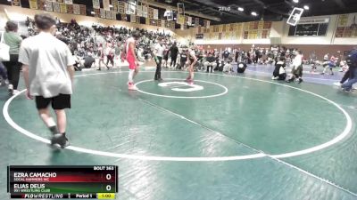 130 lbs Round 1 - Elias Delis, 951 Wrestling Club vs Ezra Camacho, SoCal Hammers Wc