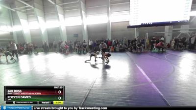 63 lbs Cons. Round 3 - Roczen Davies, JWC vs Jax Ross, Iron County Wrestling Academy