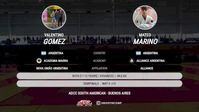 Valentino Gomez vs Mateo Marino 2025 ADCC South American Championship
