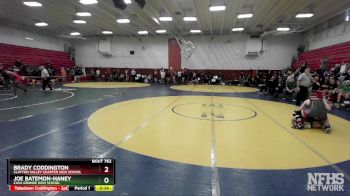 192 lbs Cons. Round 3 - Brady Coddington, Clayton Valley Charter High School vs Joe Batemon-Haney, Casa Grande High School