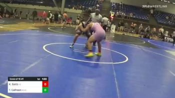 160 lbs Consi Of 16 #1 - Kai Saito, Team Vision Quest vs Tavis Calhoon, Blue Thunder