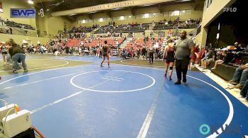 132 lbs 3rd Place - Aaron Crook, Vinita Kids Wrestling vs Daniel Talamantes, Bristow Youth Wrestling