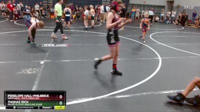 125 lbs Round 1 - Thomas Rich, Palmetto State Wrestling Acade vs Penelope Hall-Philbrick, White Knoll Youth Wrestling