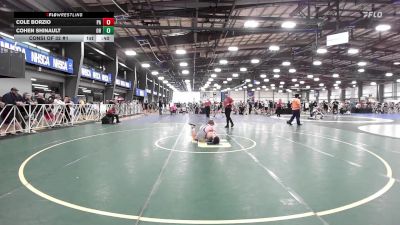 106 lbs Consi Of 32 #1 - Cole Borzio, PA vs Cohen Shinault, OH