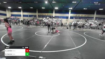 94 lbs Round Of 32 - Samantha Jordan, Nevada Elite WC vs Bella Garcia, Pounders WC