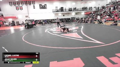 106 lbs Quarterfinal - Leonel Lustre, Zillah vs Adam Bauer, Walla Walla