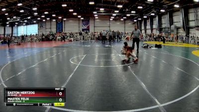 76 lbs Rd# 7- 10:45am Saturday Final Pool - Masten Felix, Rough House vs Easton Hertzog, PA Silver