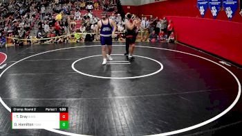 285 lbs Champ. Round 2 - Teddy Gray, Burgettstown Hs vs D`Angelo Hamilton, Fox Chapel Area Hs