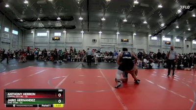 285 lbs Round 2 (4 Team) - Jairo Hernandez, Ohio Titan vs Anthony Herron, Capital City WC