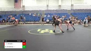 116 lbs Cons. Round 5 - Elijah Broady, Marauder Wrestling Club vs Braden Broderick, Dundee