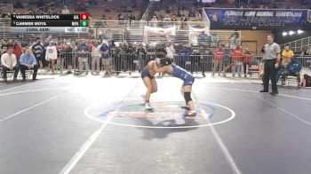 120 lbs Cons. Semi - Carmen Moya, Miami Palmetto vs VANESSA WHITELOCK, Admiral Farragut Academy