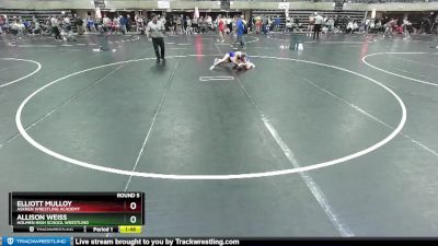 110-120 lbs Round 5 - Elliott Mulloy, Askren Wrestling Academy vs Allison Weiss, Holmen High School Wrestling