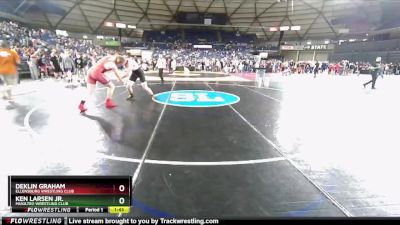 215 lbs Round 2 - Deklin Graham, Ellensburg Wrestling Club vs Ken Larsen Jr., Mukilteo Wrestling Club