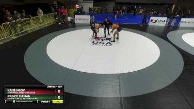 190 lbs Cons. Round 4 - Prince Maman, Ground Creatures Wrestling vs Kane Ngov, Sunnyvale Wrestling Club