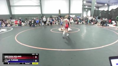 78 lbs Cons. Round 3 - Greyson Molano, Hillsboro Mat Club vs Cylus Turner, NWWC