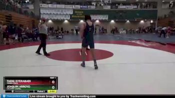 132 lbs Champ. Round 2 - Tariq Isterabadi, Yorba Linda vs Joaquin Arroyo, Calvary Chapel