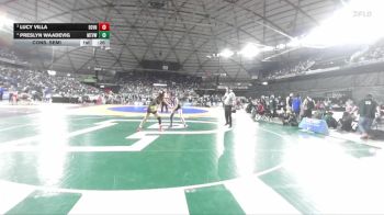 Girls 3A 115 lbs Cons. Semi - Preslyn Waadevig, Mountain View (Girls) vs Lucy Villa, Evergreen (Vancouver) (Girls)