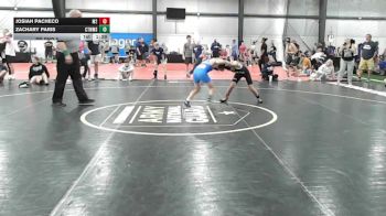 85 lbs Rr Rnd 8 - Josiah Pacheco, M2 Training Center - K8 vs Zachary Paris, CT Whale - K8