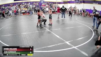 55 lbs Cons. Round 3 - Amir Burnham, James Island Youth Wrestling vs Ayden Williams, KC Elite Training Center