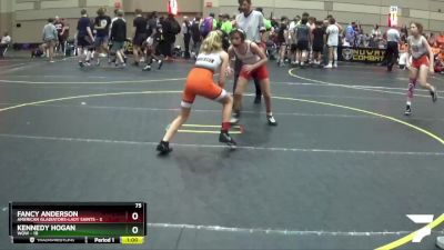 75 lbs Round 2 (10 Team) - Kennedy Hogan, WOW vs Fancy Anderson, American Gladiators-Lady Saints